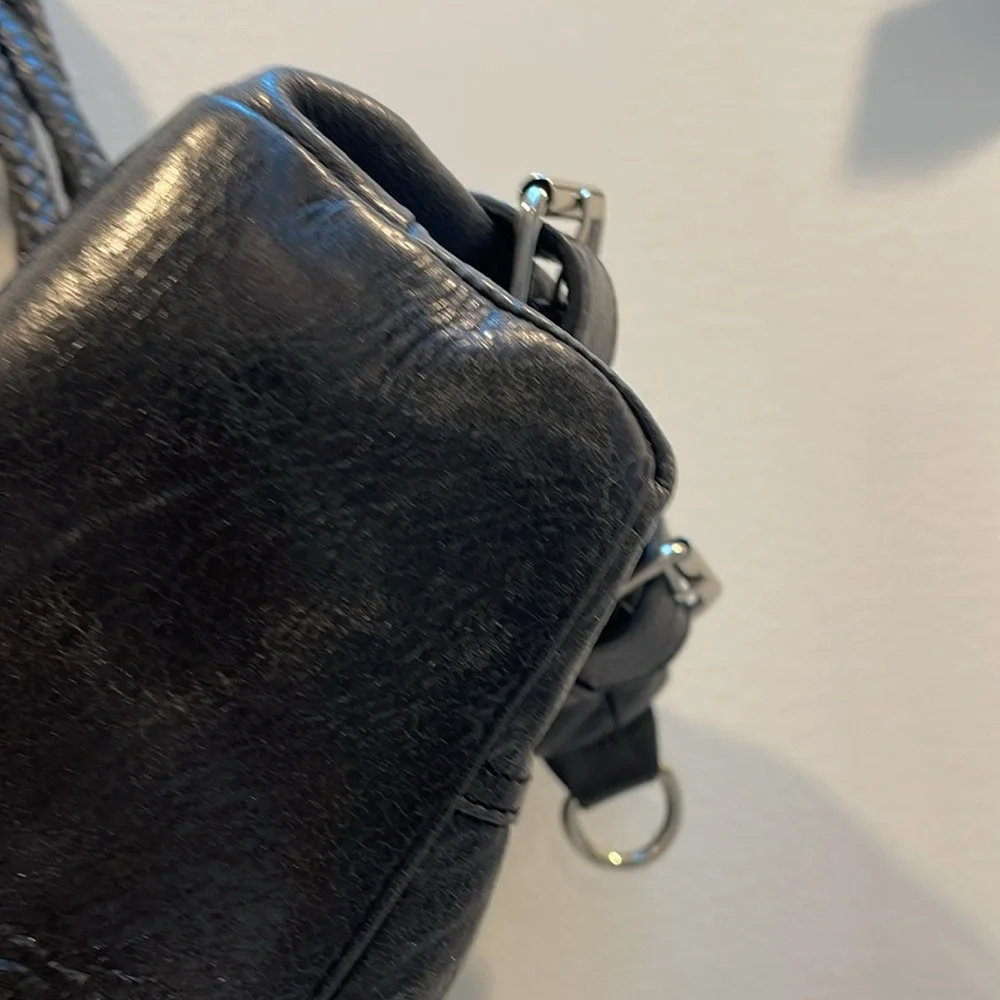 Vintage Lamb grey handbag. Large size - Picture 5 of 16